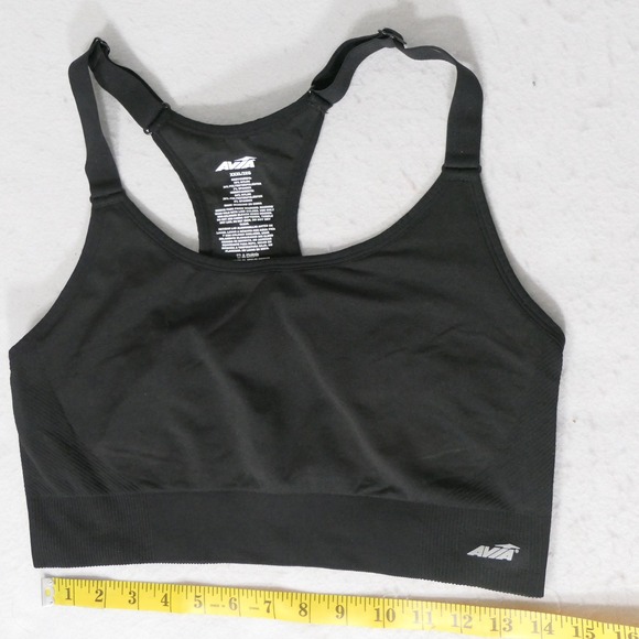 Avia Other - Avia Womens Sports Bra XXXL Black Soot Racerback Mesh AV18198 Breathable Sporty